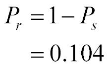 P sub r = 0.104