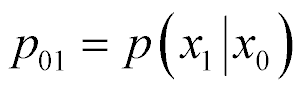  p sub 01 is equal to p(x sub 1 Given x sub 0) 